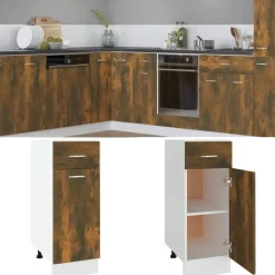 vidaXL - Ladekast - Bruin - Bewerkt hout Best