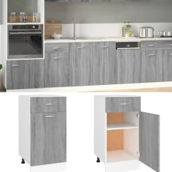 vidaXL - Ladekast - Bruin - Bewerkt hout Outlet