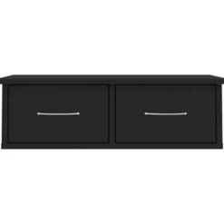 vidaXL - Ladeschap - Zwart - Bewerkt hout Sale