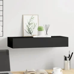 vidaXL - Ladeschap - Zwart - MDF Best