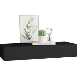 vidaXL - Ladeschap - Zwart - MDF Best