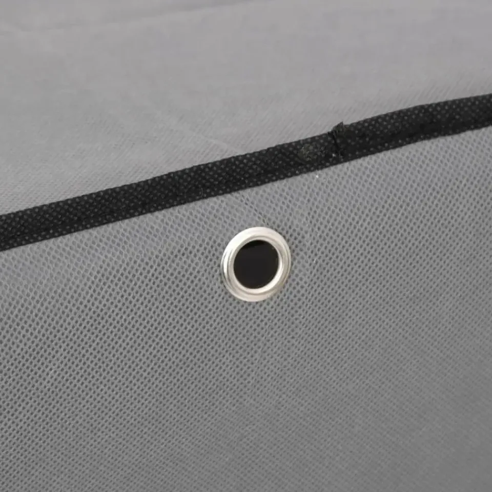 vidaXL - 10-lagen Schoenenkast met 2 deuren - Grijs - Stof - 60x30x166 cm