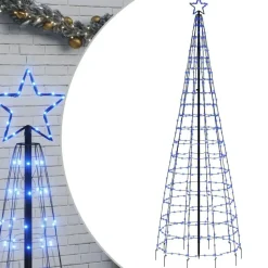vidaXL - Led-kerstboom - Blauw - 300 cm Outlet