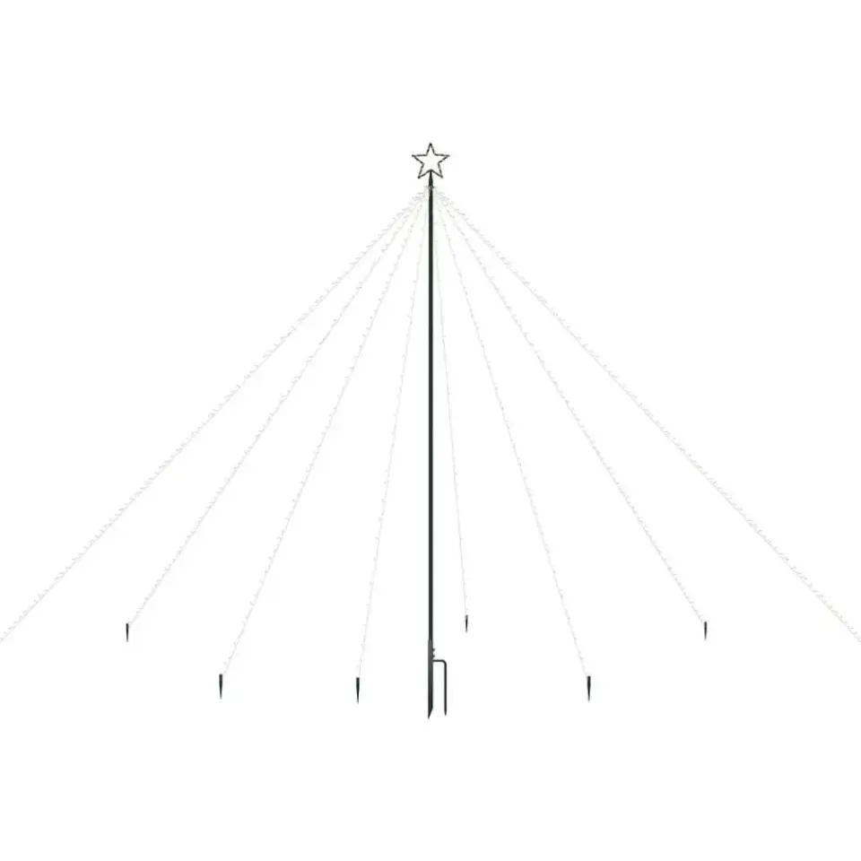 vidaXL - Led-kerstboom - Blauw - IJzer Discount