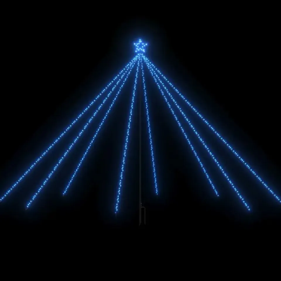 vidaXL - Led-kerstboom - Blauw - IJzer Discount