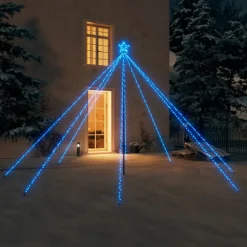 vidaXL - Led-kerstboom - Blauw - IJzer Discount