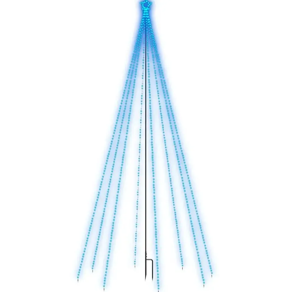 vidaXL - Led-kerstboom - Blauw - IJzer Discount