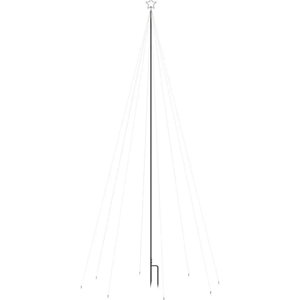 vidaXL - Led-kerstboom - Blauw - IJzer Discount