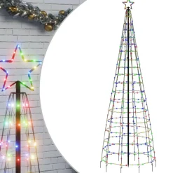 vidaXL - Led-kerstboom - Multikleur - 300 cm Hot