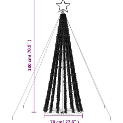 vidaXL - Led-kerstboom - Warmwit - 180 cm Clearance