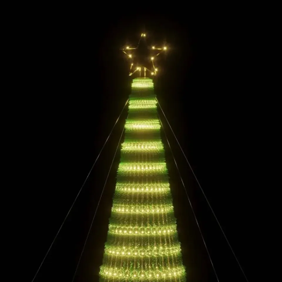 vidaXL - Led-kerstboom - Warmwit - 500 cm