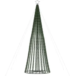 vidaXL - LED-kerstboom met spikes 688 LEDs 100x300 cm - Warmwit - Koper, ijzer New
