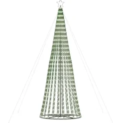 vidaXL - LED-kerstboom met spikes 688 LEDs 100x300 cm - Koudwit - Koper, ijzer Outlet