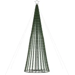 vidaXL - LED-kerstboom met spikes 688 LEDs 100x300 cm - Koudwit - Koper, ijzer Outlet