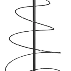 vidaXL - LED-kerstboom met 100 LED's 150x50 cm - Zwart - Metaal Discount