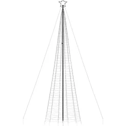 vidaXL - LED-kerstboom met spikes 1534 LEDs 166,5x500 cm - Warmwit - Koper Discount