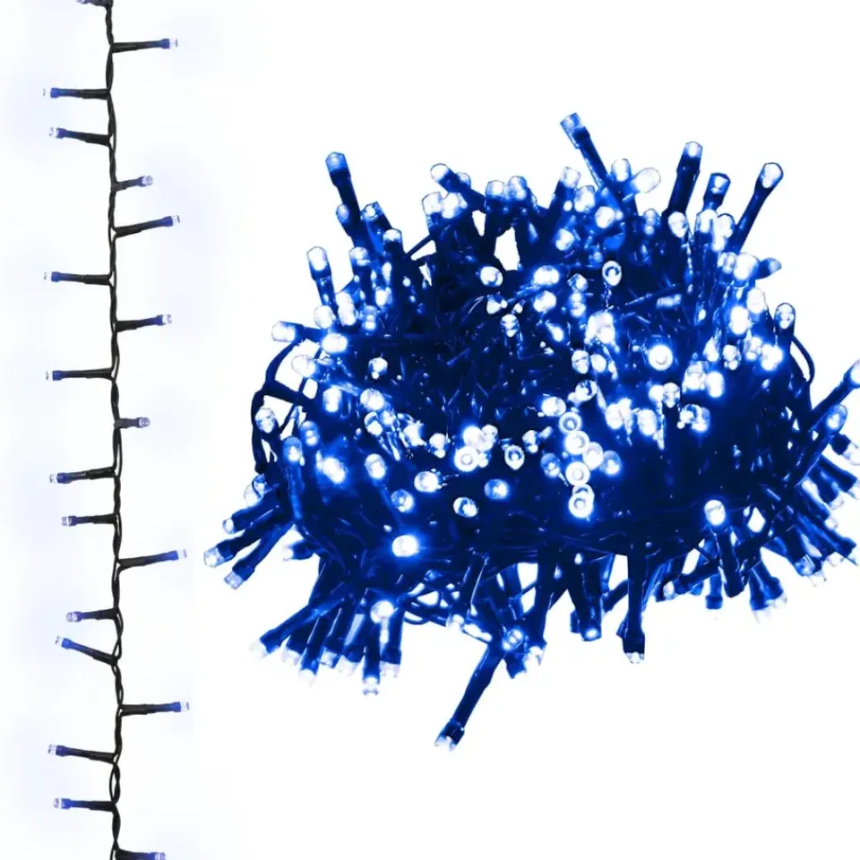 vidaXL - Led-slinger - Blue and dark green - 25 m Online