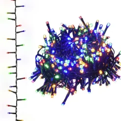 vidaXL - Led-slinger - Multicolour and dark green - 65 m Discount