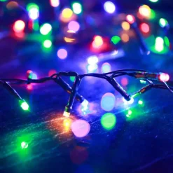 vidaXL - Led-slinger - Multicolour and dark green - 65 m Discount