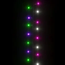 vidaXL - Led-slinger - Pastel multicolour and dark green - 25 m Online