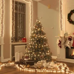 vidaXL - Led-slinger - Warmwit en donkergroen Clearance