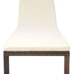 vidaXL - Ligbed - Bruin - Poly rattan Outlet