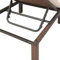 vidaXL - Ligbed - Bruin - Poly rattan Outlet