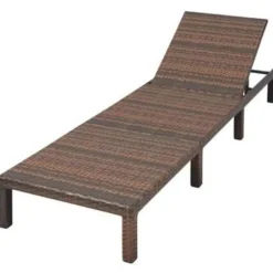 vidaXL - Ligbed - Bruin - Poly rattan Outlet