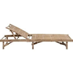 vidaXL - Ligbed - Crème - Bamboe