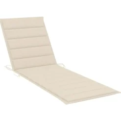 vidaXL - Ligbed - Crème - Bamboe