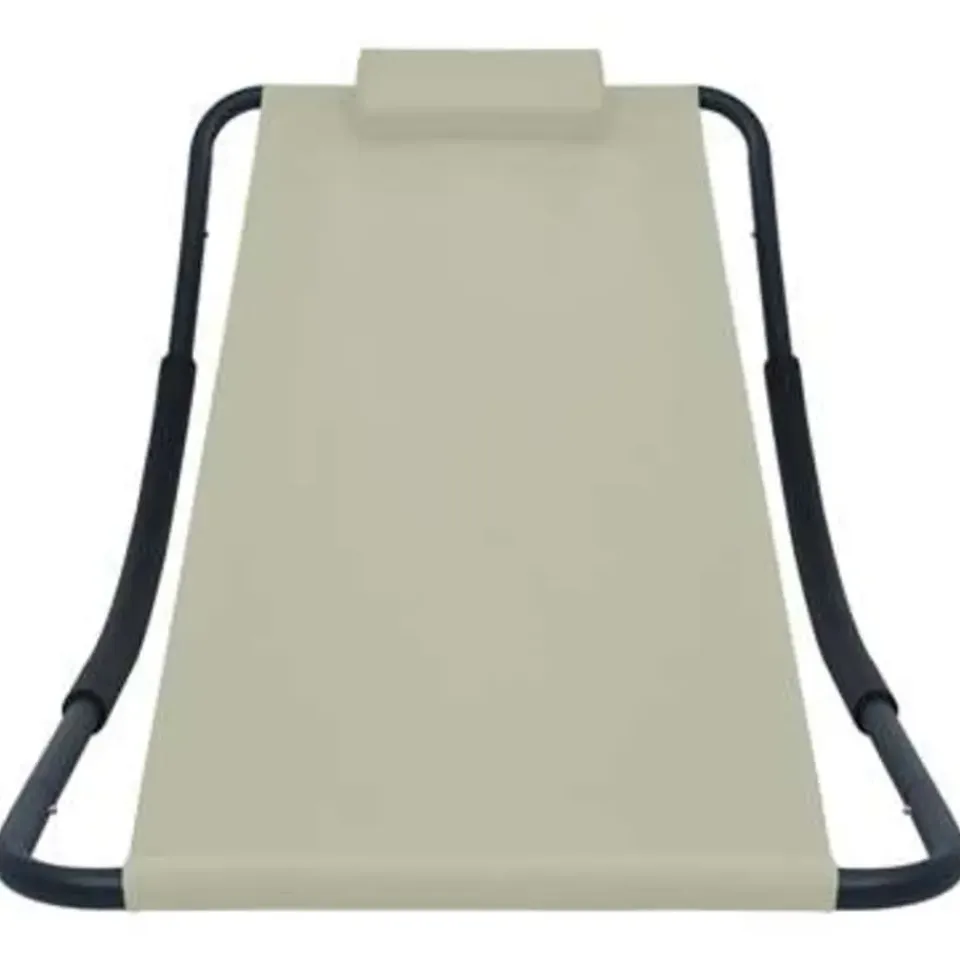 vidaXL - Ligbed - Crème - Stof New