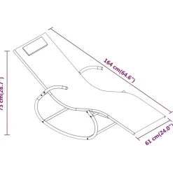 vidaXL - Ligbed - Grijs Sale