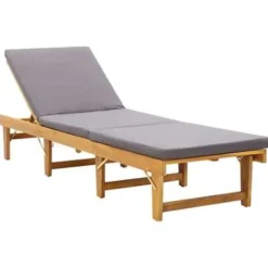 vidaXL - Ligbed - Grijs - Hout Hot