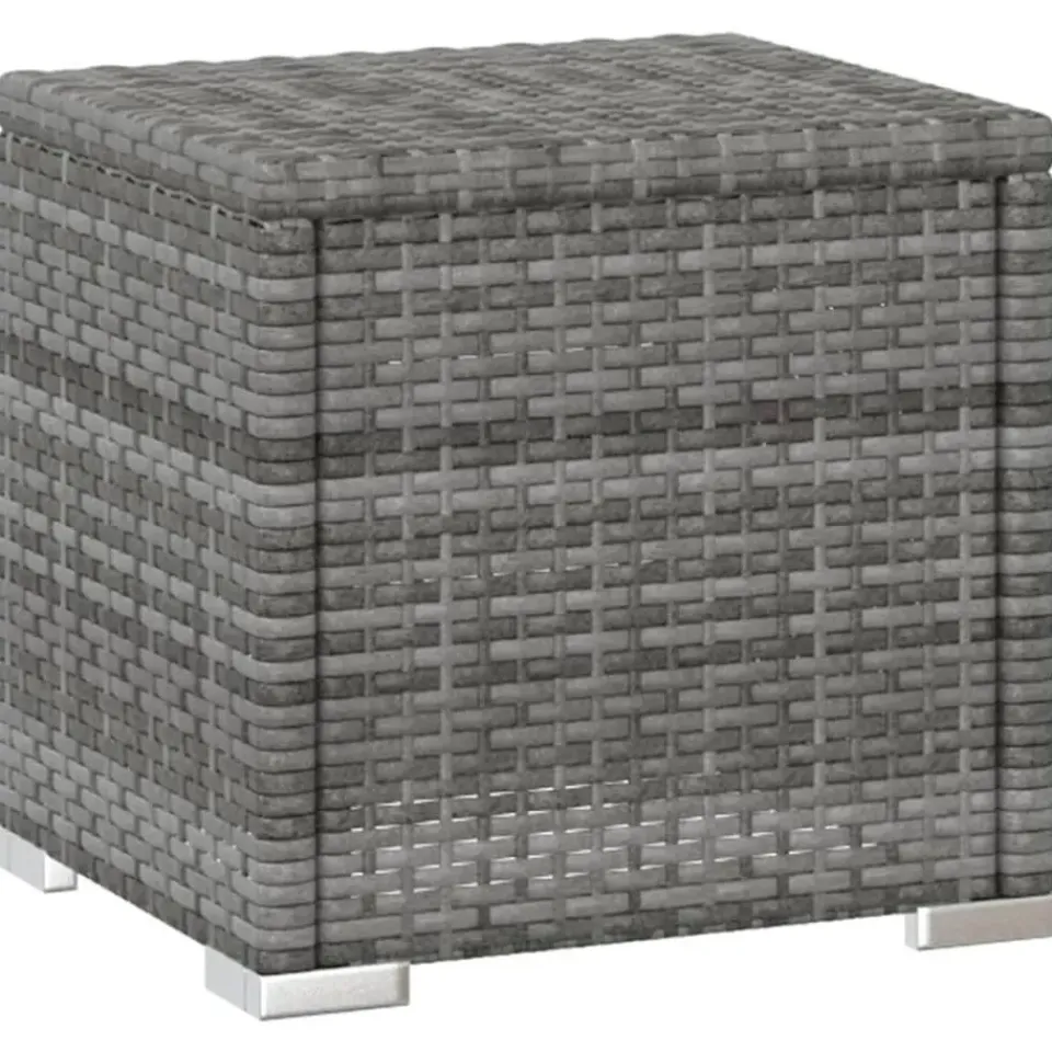 vidaXL - Ligbed - Grijs - Poly rattan Sale