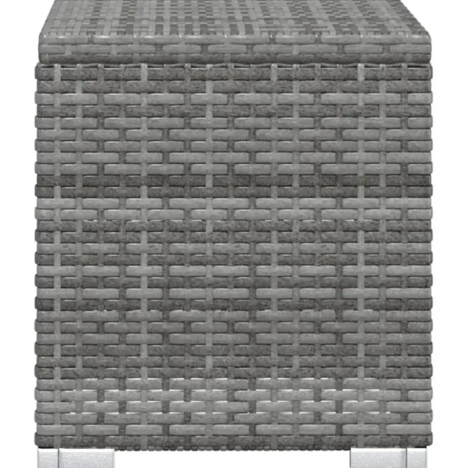 vidaXL - Ligbed - Grijs - Poly rattan Sale