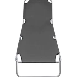 vidaXL - Ligbed - Grijs - Stof New