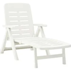 vidaXL - Ligbed - Wit - Kunststof Sale