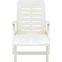 vidaXL - Ligbed - Wit - Kunststof Sale