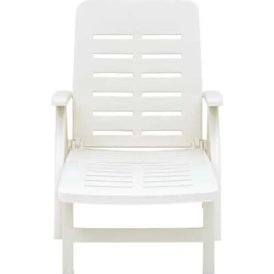 vidaXL - Ligbed - Wit - Kunststof Sale