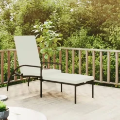 vidaXL - Ligbed - Zwart - Poly rattan Best