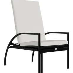 vidaXL - Ligbed - Zwart - Poly rattan Best