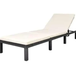 vidaXL - Ligbed - Zwart - Poly rattan Best