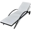 vidaXL - Ligbed - Zwart - Poly rattan Clearance
