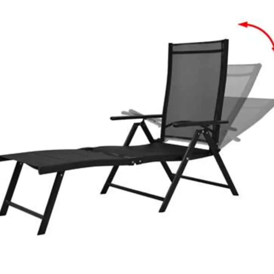 vidaXL - Ligbed - Zwart - Stof Discount