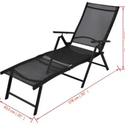 vidaXL - Ligbed - Zwart - Stof Discount