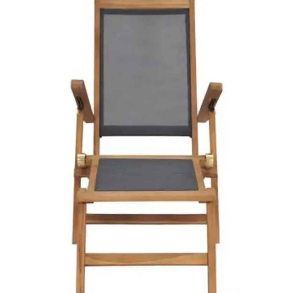 vidaXL - Ligstoel - Zwart - Hout Clearance