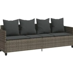 vidaXL - loungebank - Grijs - Poly rattan Best