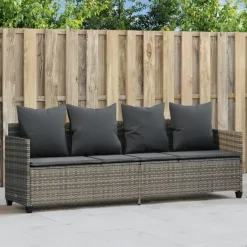 vidaXL - loungebank - Grijs - Poly rattan Best