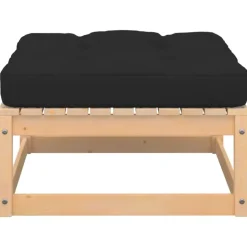 vidaXL - Loungeset - Antraciet - Grenenhout - 3 stuks - Met kussens Online