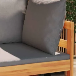 vidaXL - Loungeset - Grijs - Acaciahout - 2 stuks - Met kussens Sale